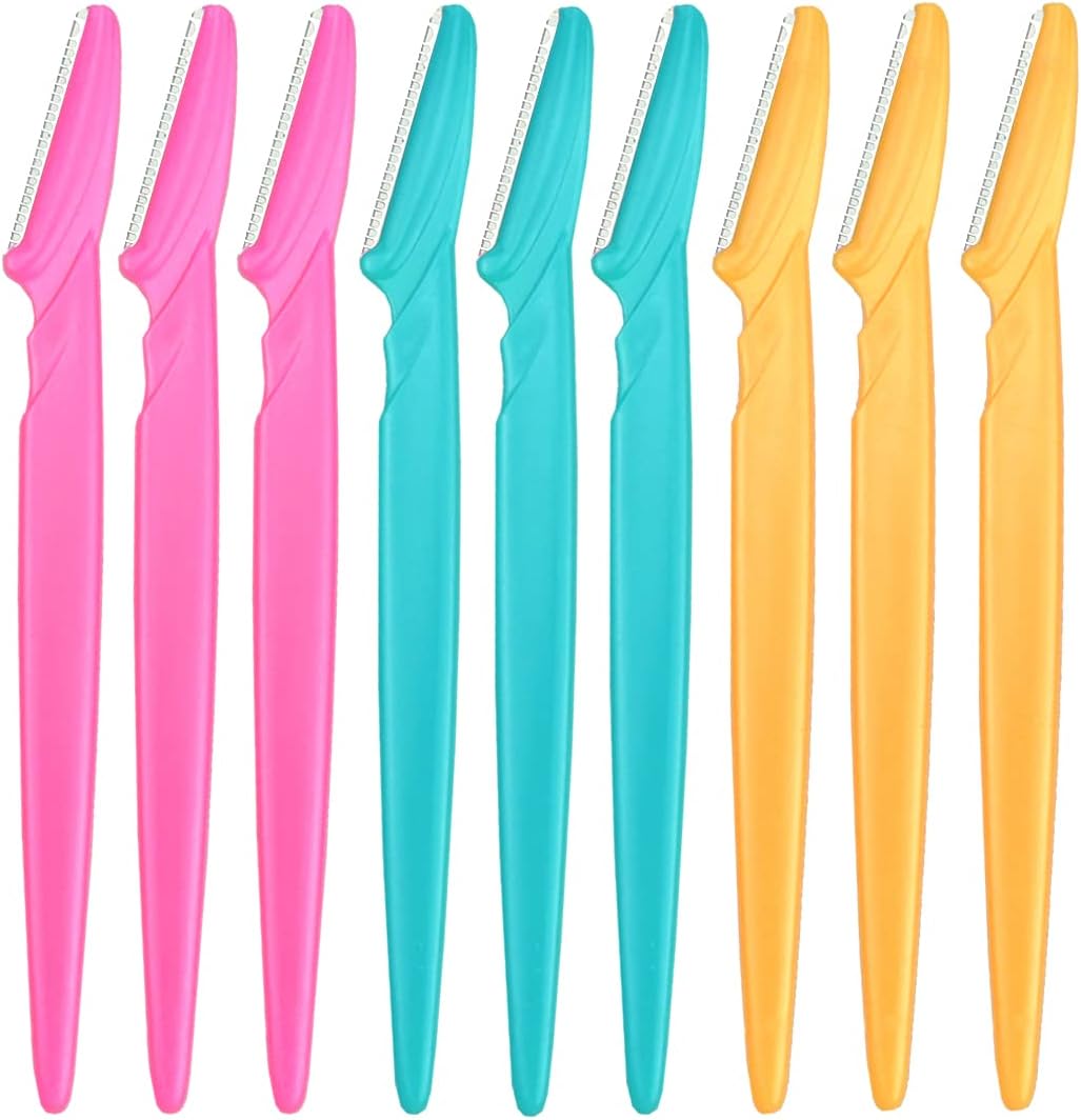 9 Pcs Eyebrow Razors Multipurpose Fine Hair Remover Precisely Eyebrow
