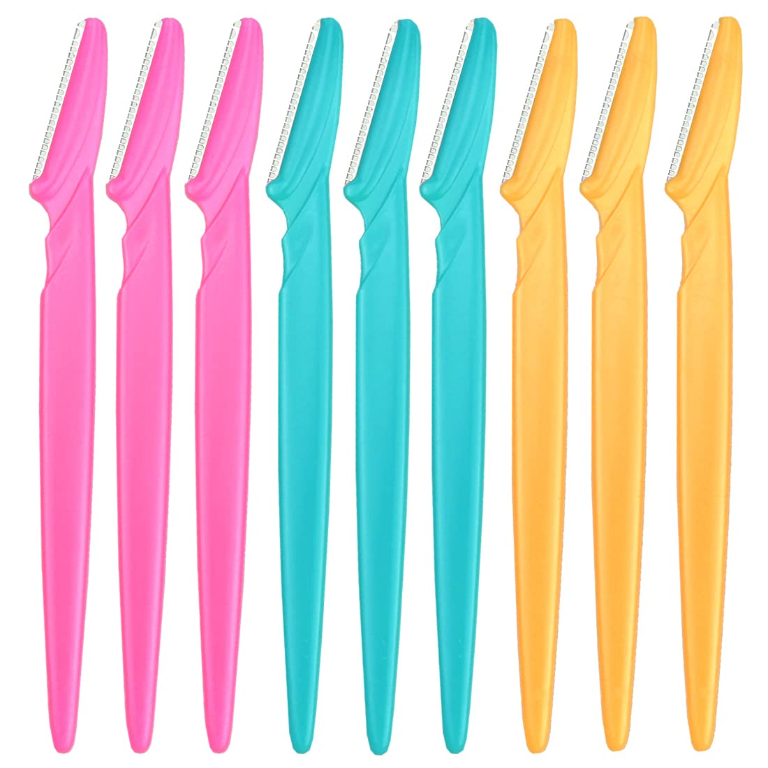 9 Pcs Eyebrow Razors Multipurpose Fine Hair Remover Precisely Eyebrow Trimmer Portable Facial Hair Sharp Removers