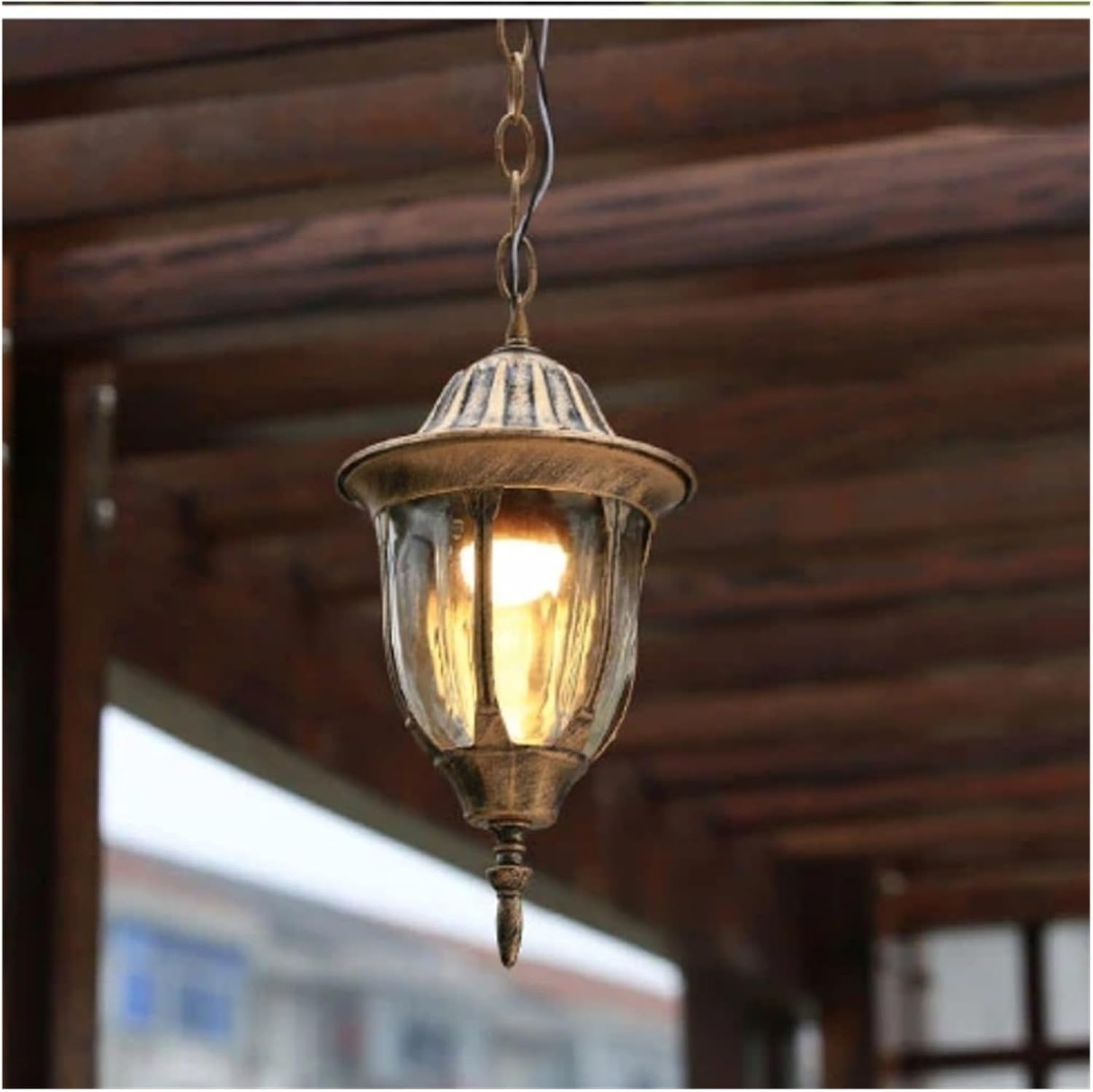 Waterproof Pendant Lights Outdoor Balcony Decorative Lights Hanging Lights(Bronze)