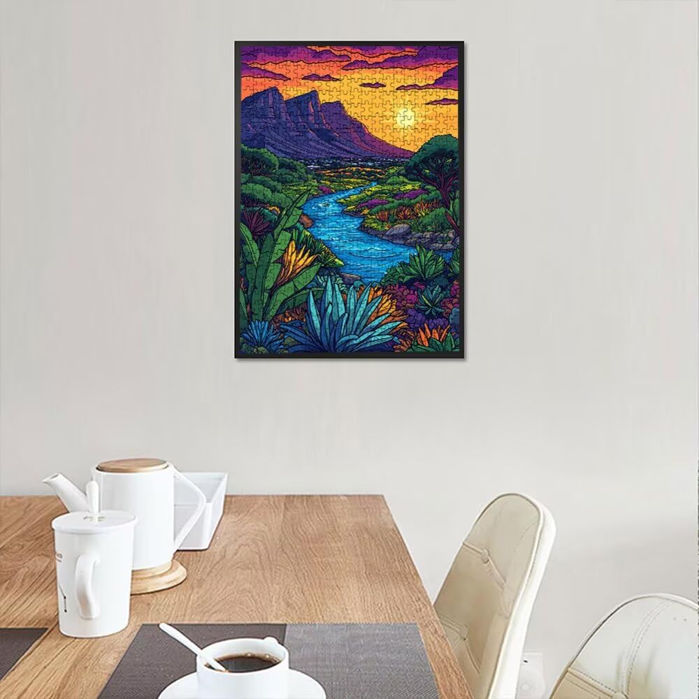 Puzzle 4000 Pezzi, Il Sole Del Deserto 3D Puzzle per Adulti Impegnativo, Educa Puzzles Artistico, Divertente E Stimolante Puzzles Decorativo per La Famiglia, Regalo e Decorazione Pareti DX0YL6-811