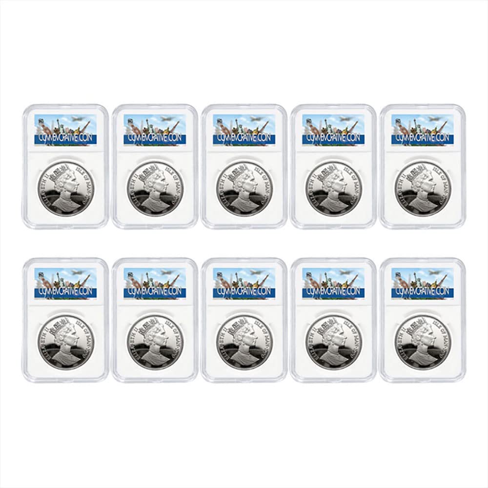 10 PCS Coin Slab Display Holder Storage 22mm For 1/4 oz Gold/Platinum Eagles