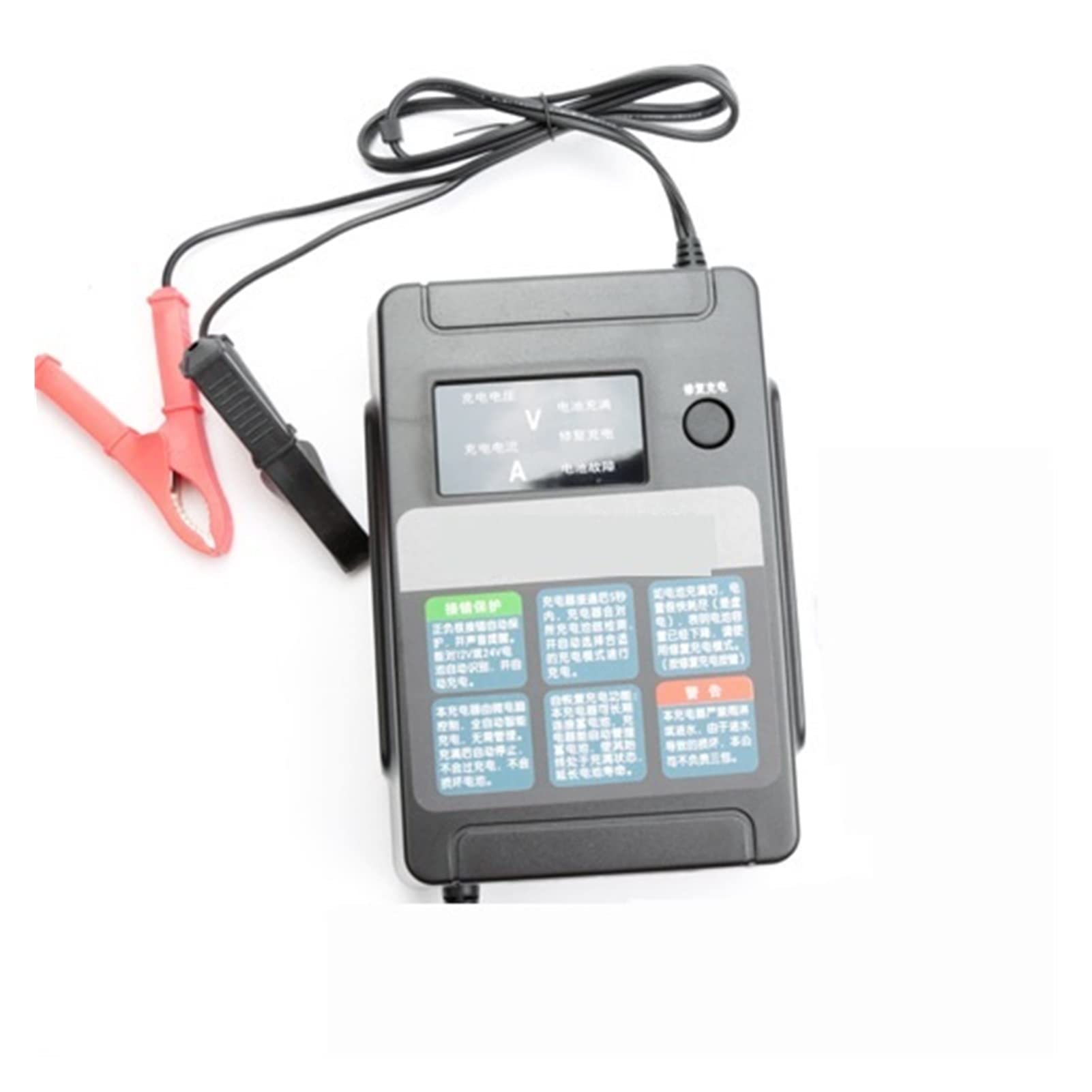Unità di ricarica per batterie per auto Caricabatterie intelligente ET100. Auto completamente automatica 1 2v24v. Riparatore di ricarica della batteria della batteria Mantiene la batteria del tosaerba