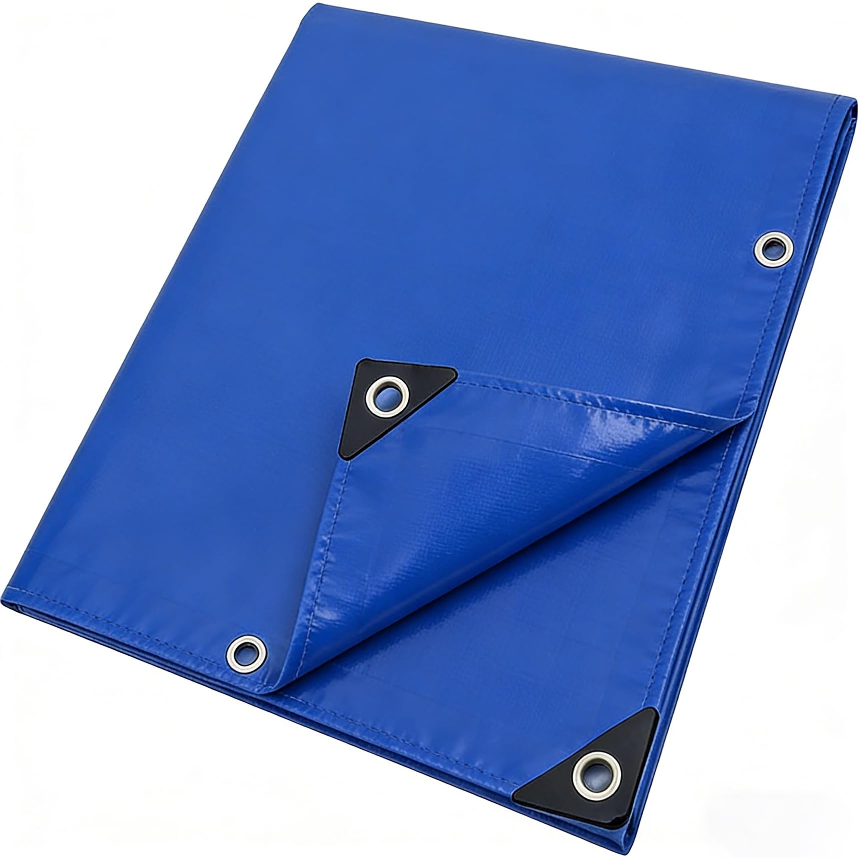 Lona de protección azul impermeable con alta resistencia a la intemperie