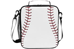 Baseball Lunch Box: Sport Lunchbox Insulated Thermal Cooler Ice Adjustable