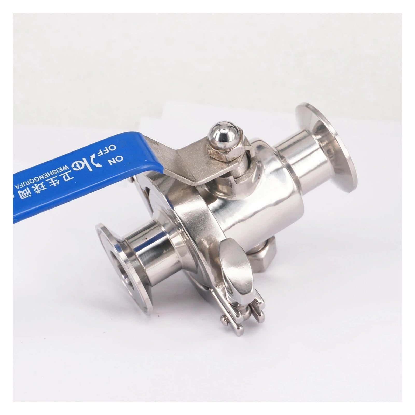 Dpurpiwady One Color 1" 25Mm 304 Stainless Steel 1.5" Tri Clamp Knock-Down Ball Valve For Dairy Product 229 Psi