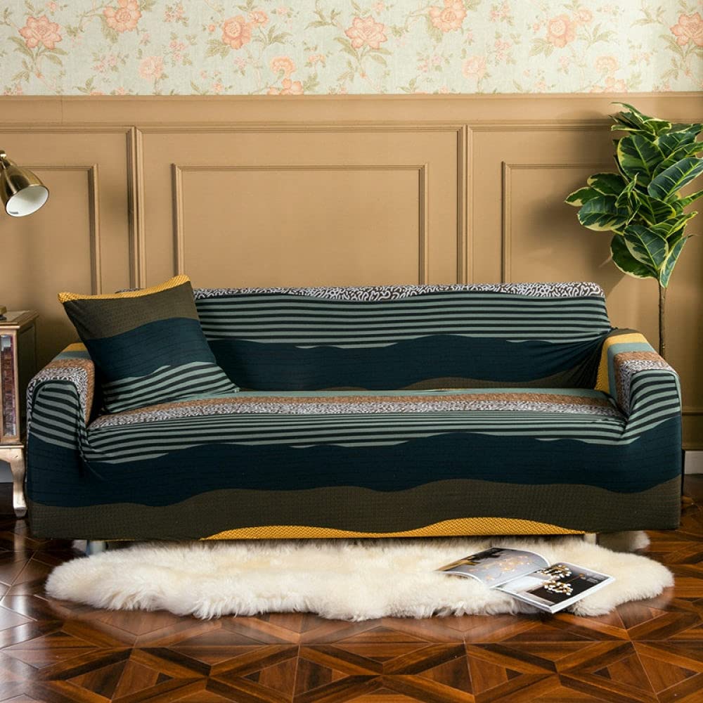 Housses de canapé de style boho en textile élastique pour salon moderne