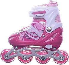 حذاء باتيناج بصف عجلات واحد قابل للتعديل، مقاس 30 إلى 33EU