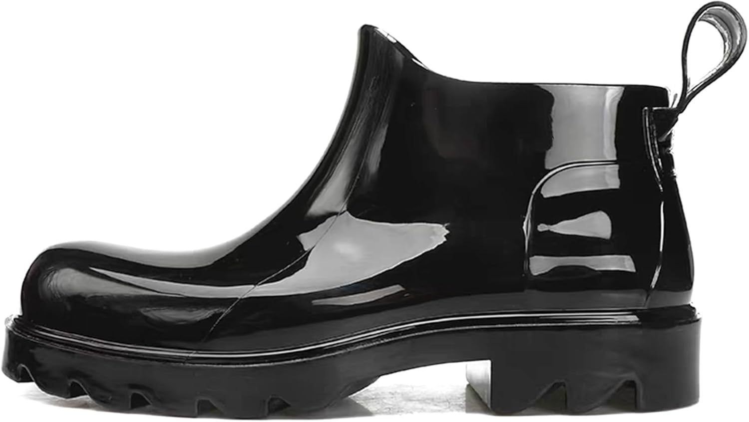 KELMALL Women's Short Waterproof Chelsea Rain Boots – Lightweight Platform Ankle Booties with Anti-Slip Sole & Comfort Insole for Outdoor