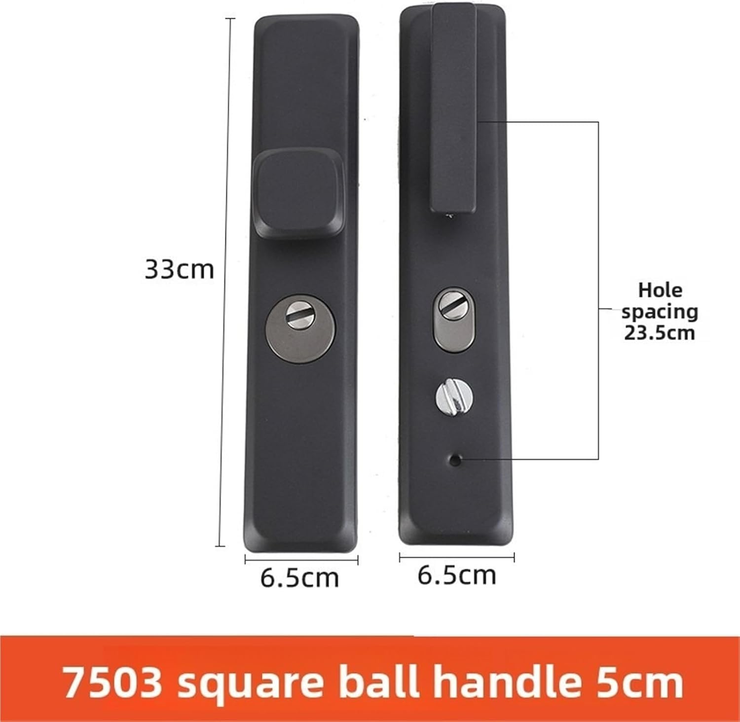 Mechanical Entrance Door Handle Lock 1Pcs(Door Thickness 5cm)