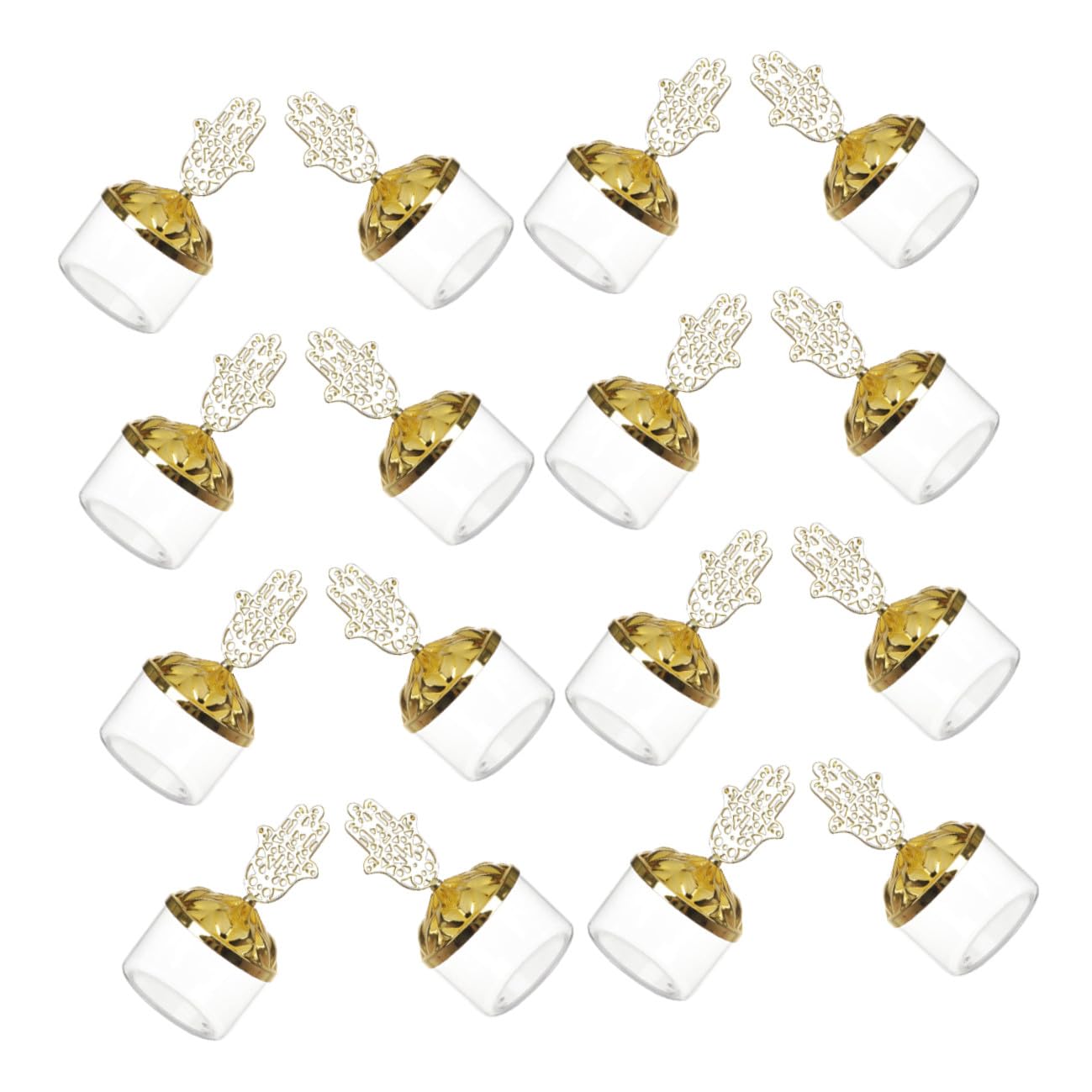 Scatole Regalo per Matrimonio 24 Pezzi con Coperchio Galvanizzato Trasparente, Piccole Scatole Portaconfetti per Feste e Shower, Contenitori Riutilizzabili per Biscotti