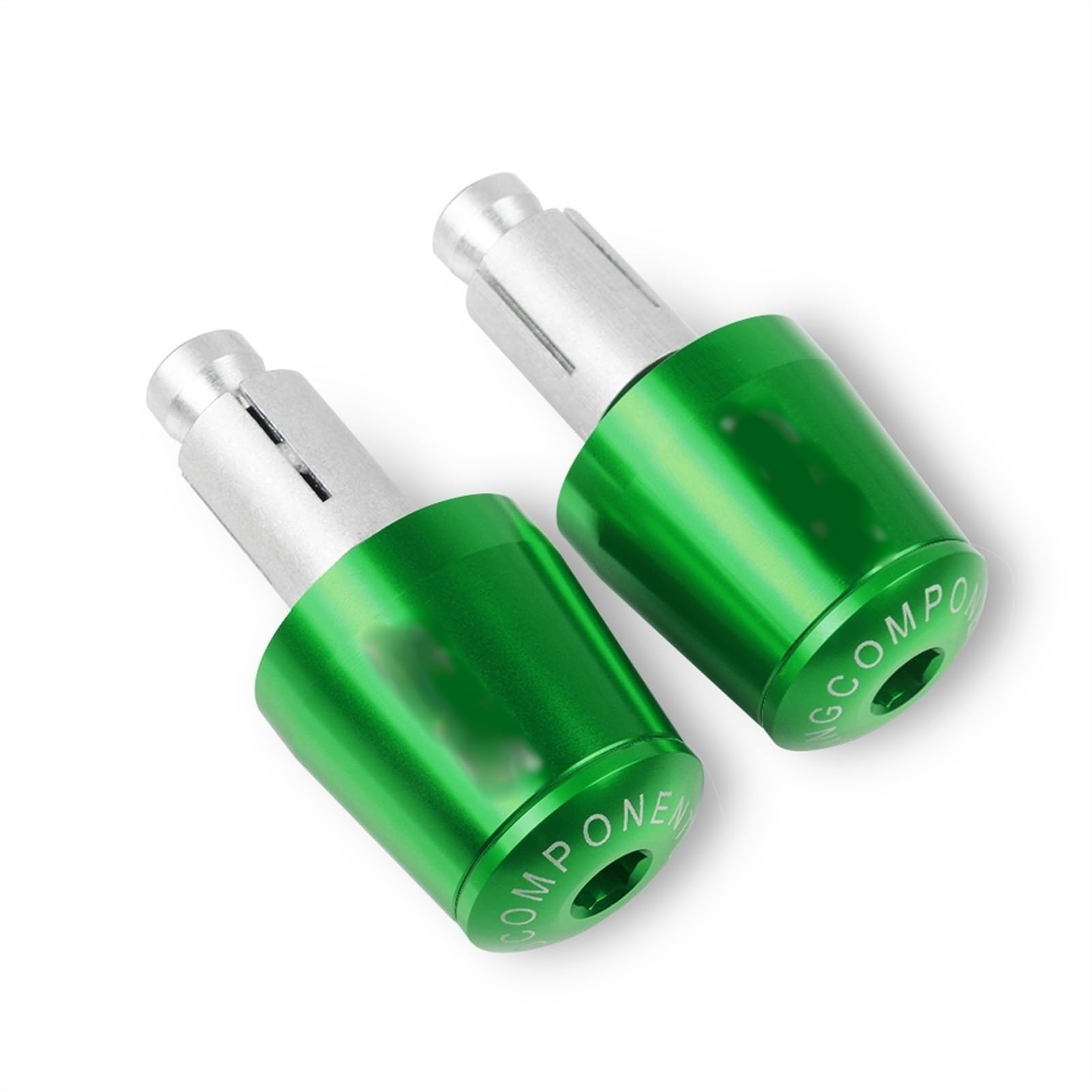 Poignées moto pour Kawasaki ER6F : embouts de guidon verts anti-vibration