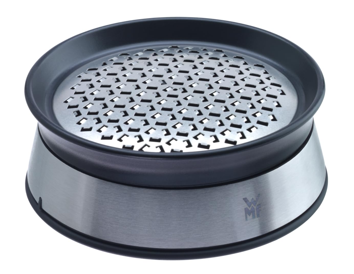 WMF 644646030 Kitchen Classics Ginger Grater with Storage Container Cromargan Stainless Steel Plastic, Black