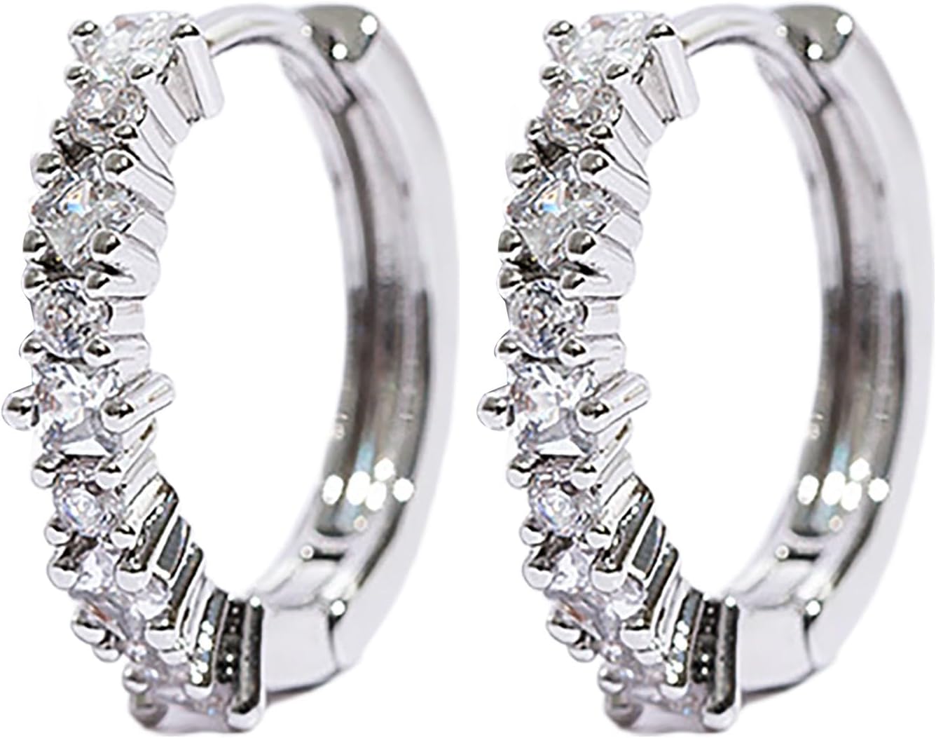 Deals On Prime Today 14K Gold Hoop Earrings for Women Liquidation Pallets 925 Sterling Silver Earrings Diamond Cubic Zirconia Hypoallergenic Jewelry Gifts