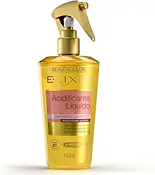 Acidificante Líquido E.lixir 150ml – Cabelos Mais Alinhados, Sedosos e com Brilho Intenso – Textura Leve, pH Equilibrado e Cutículas Seladas – Para Fios Porosos e Opacos – Beauty Color