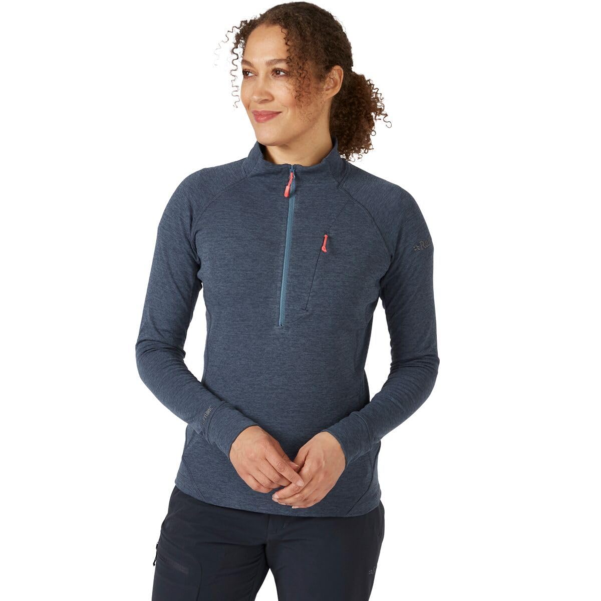Rab Women's Nexus Pull-On - Lightweight Fleece Jacket for Hiking, Trekking, & Climbing - Steel - Large