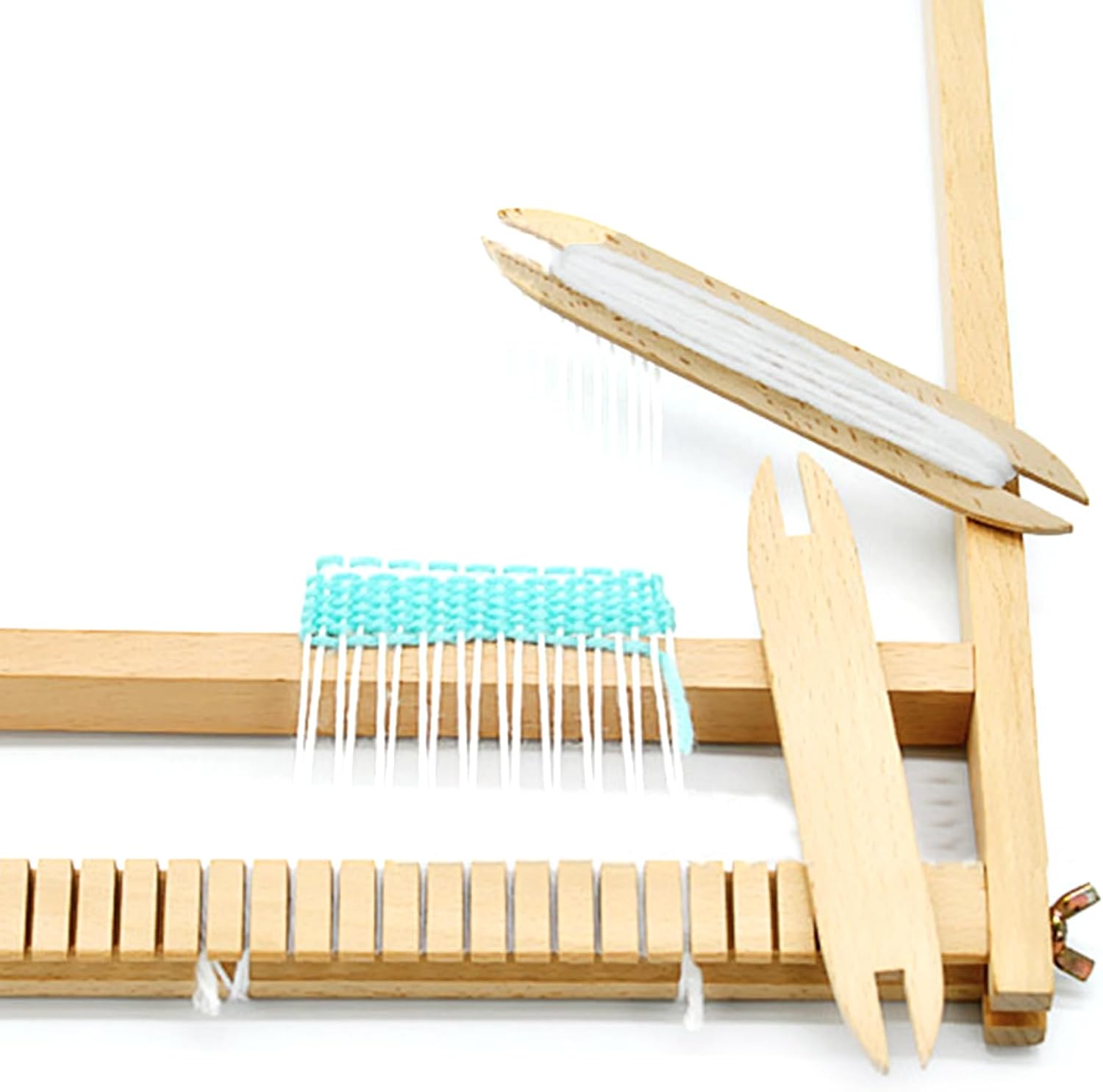 5Pcs Wood Weaving Shuttles 6Inch 11.8Inch Long Sticks for Knitting Sweaters Scarf Rugs Tapestry Craft Project Accessories