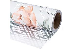 LeZakaa Bridal Shower Wrapping Paper and Ribbon Set