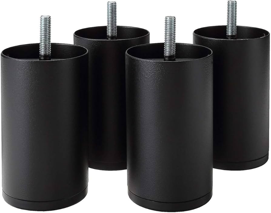 Amazon.co.jp: 無印良品 スチール脚・10cm/黒(M8) 4本組 02528881