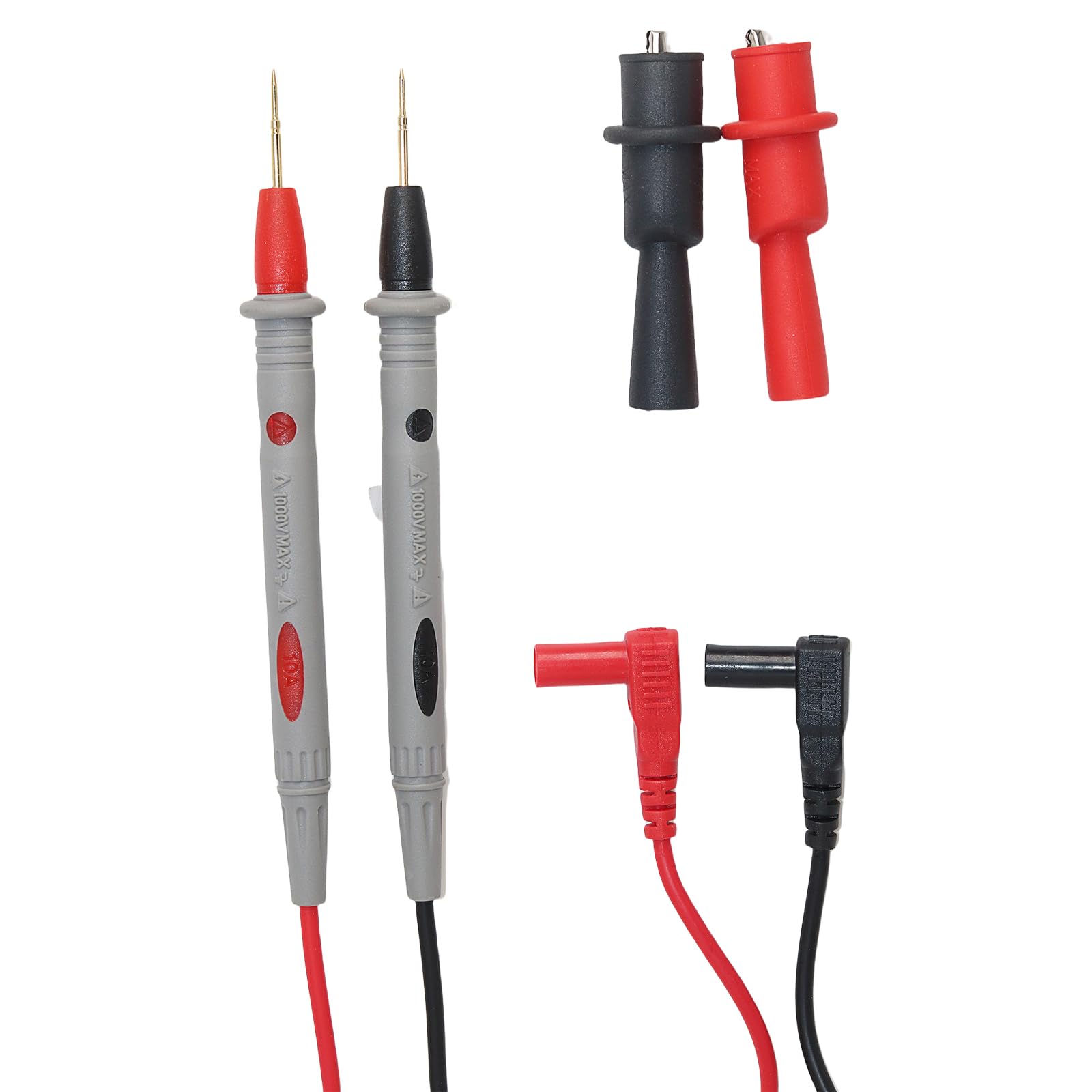 Professional Silicone Multimeter Leads Probes Suitable for in Electrical Testing Home Circuit Maintenance Flexible Silicone Cables