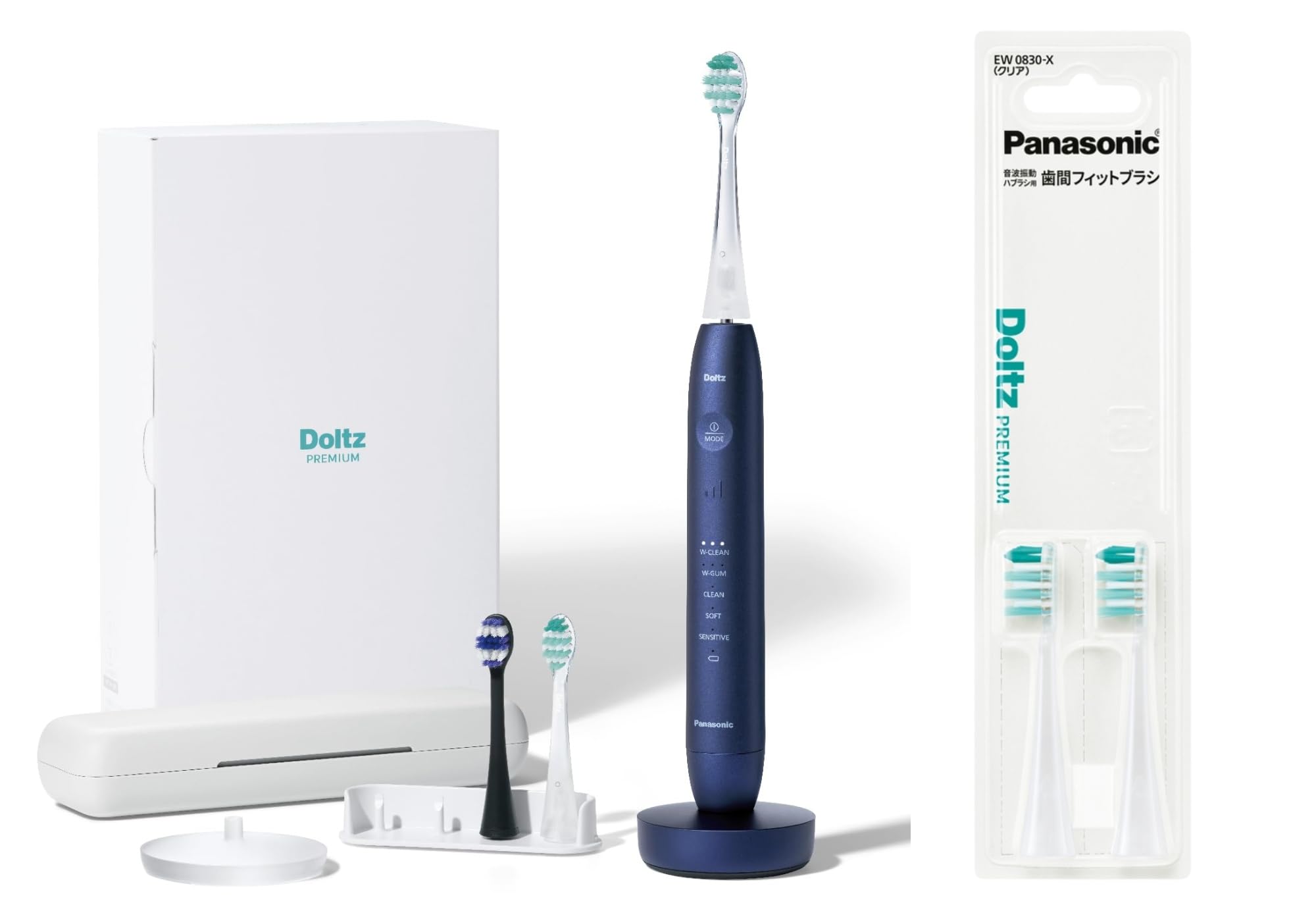 Amazon.co.jp: パナソニック 電動歯ブラシ ドルツ EW-DP58-A + 歯間