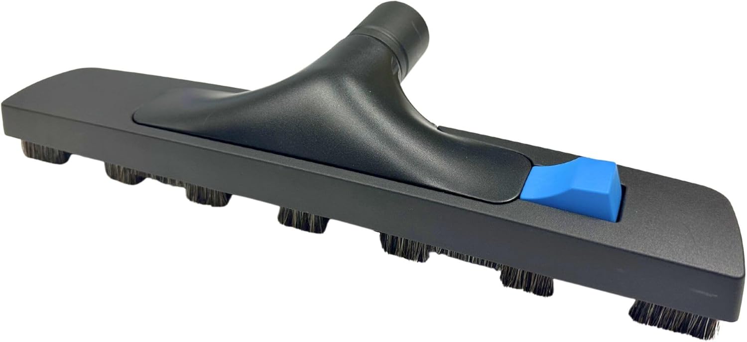 Wessel-Werk Pro Performance ClickBrush, Residential and Commercial Vacuum Floor Brush for Wet and Dry Vacuum Cleaners (14 in. Floor Brush, 1 1/2 inch (38mm) S-Wand Neck)