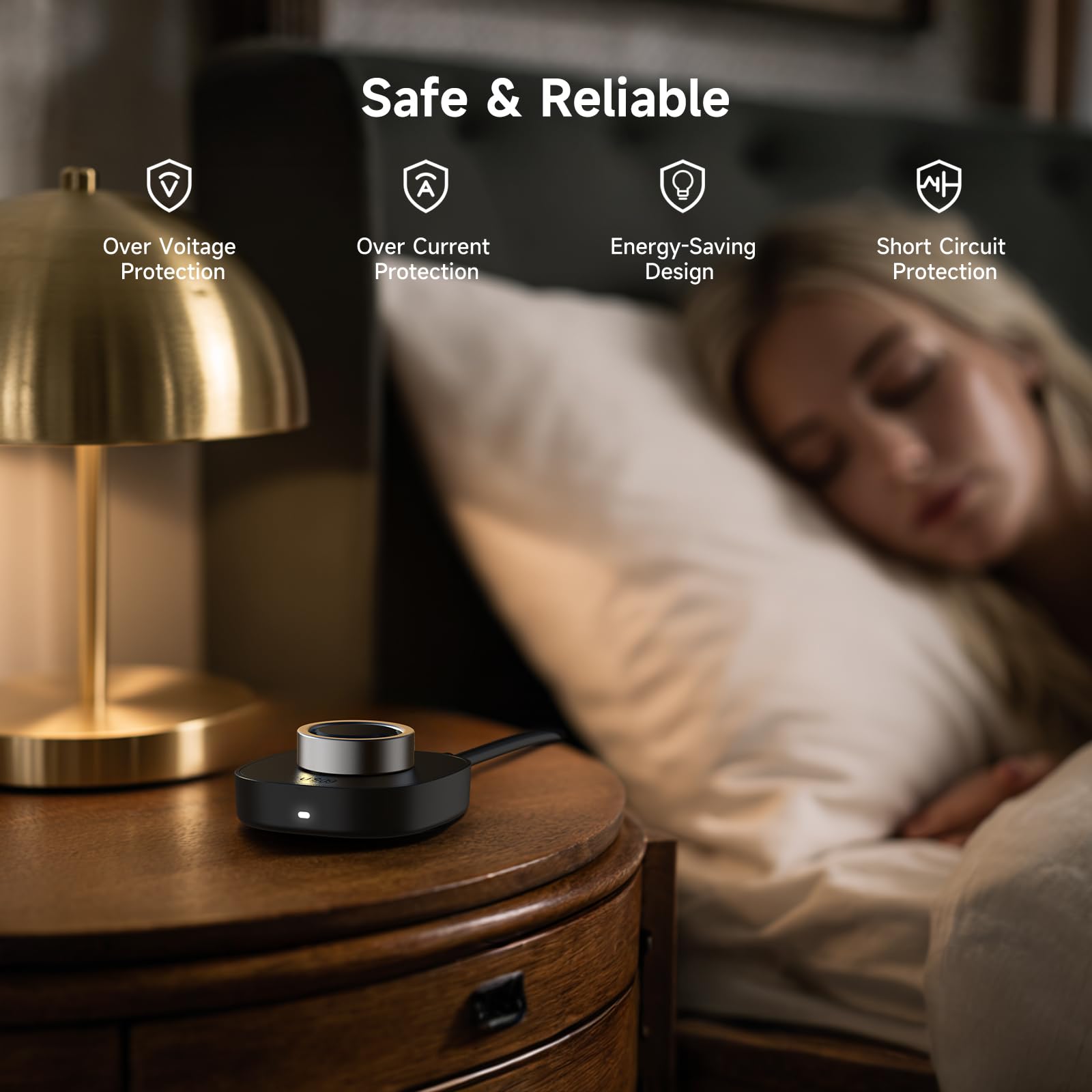 Compatible con Oura Ring Gen3 – Cargador de anillo inteligente tamaño 11, base de carga segura portátil con cable USB-C