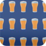 ビールパターン柄壁紙