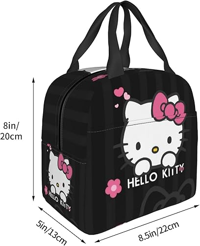 Miniatura 5 de IBOBFBG Linda bolsa de almuerzo de anime de dibujos animados Kawai para adultos, trabajo, viajes, senderismo, picnic, regalo de Navidad para mujeres