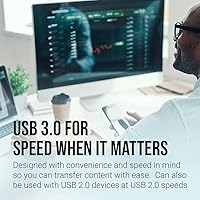 Vista 4 de PNY Unidad flash USB 3.0 Turbo Attaché 3 de 128 GB, color plateado (paquete de 2)