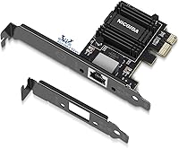 Vista 1 de NICGIGA Adaptador de Red PCIe de 2.5G Base-T, Tarjeta de Red Gigabit PCI Express Realtek RTL8125B 2.5Gbps/1Gbps/100Mbps Convertir a Puerto LAN