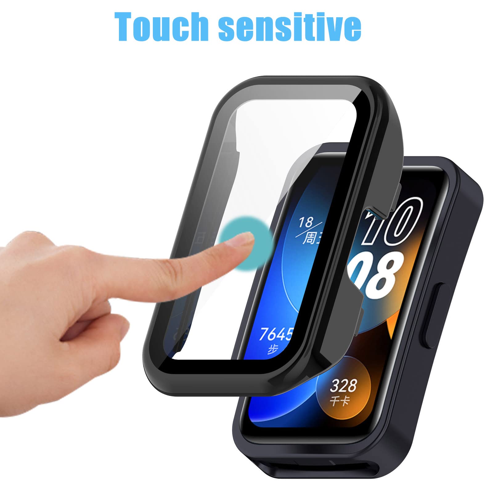 Generic Case Compatible With HUAWEI Band 10 HUAWEI Band 9 HUAWEI Band 8 Smartwatch Case Accessories,All Around Soft TPU Full Protective Case Cover For Huawei Band 10/9/8,Clear | Best Price KSA | Riyadh, Jeddah