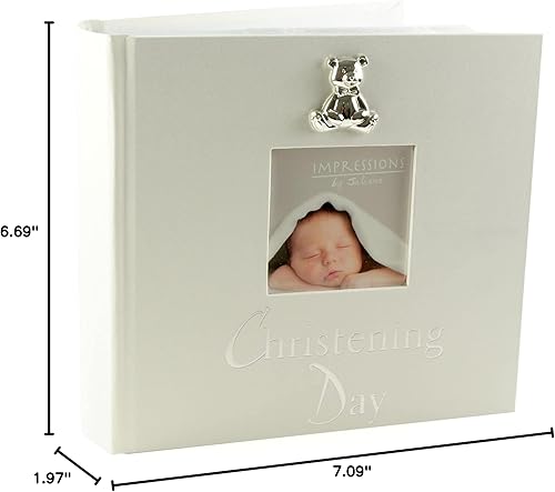 Miniatura 4 de Widdopp Bingham - Álbum de fotos para el día del bautizo, 6 x 4 pulgadas, regalo con icono de peluche 3D