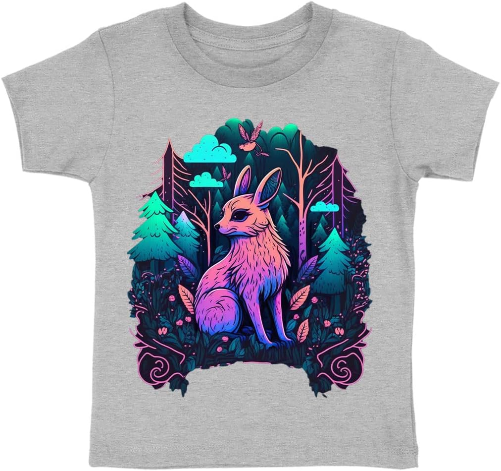 Animal Art Toddler T-Shirt - Forest Kids' T-Shirt - Cute Tee Shirt for Toddler