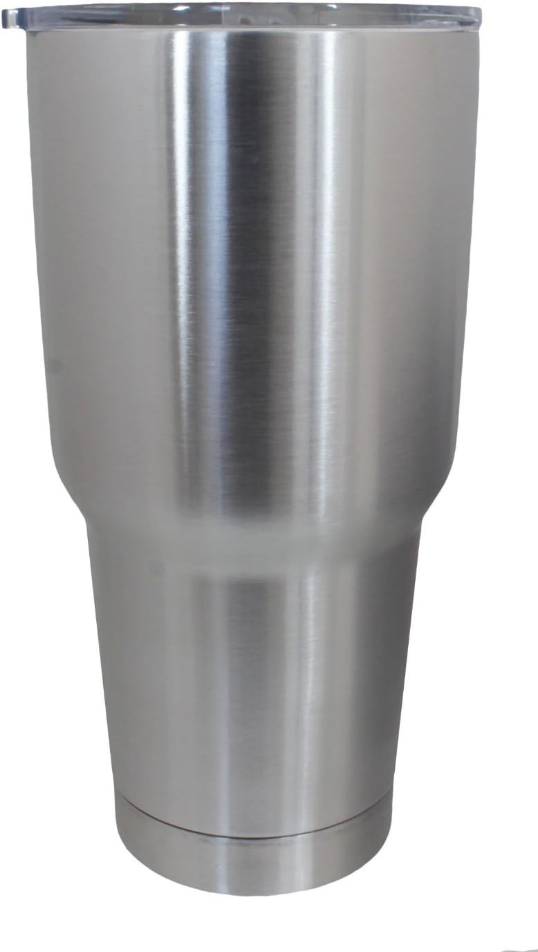 Stainless Steel 30 Oz. Tumbler – Premium Double Wall Vacuum Insulated - Keeps Ice Frozen for DAYS! - Colder Than Competitors even YETI! Because of Food Grade 18/8 Stainless Steel - 30 Oz & Lid