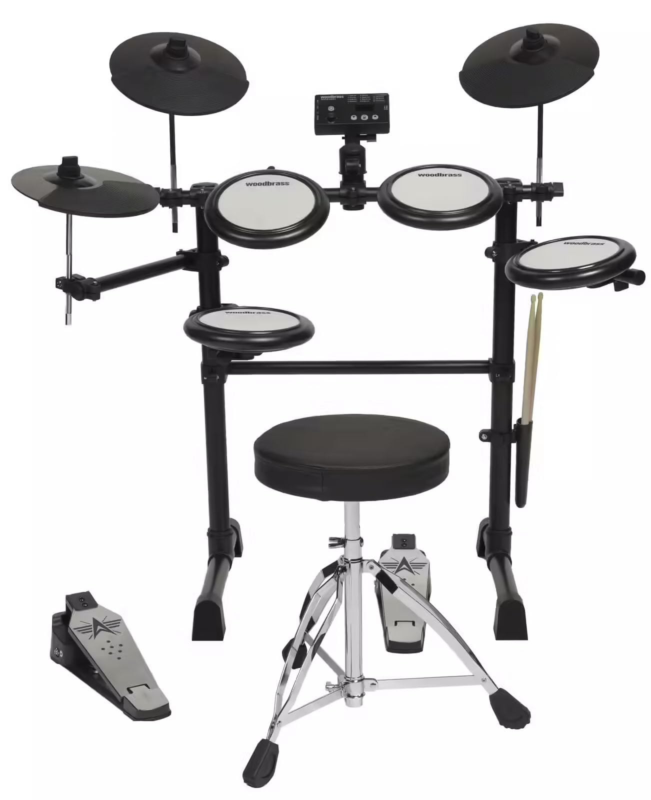 Batterie Électronique Woodbrass DDX10-MESH - Kit Complet pour Débutants