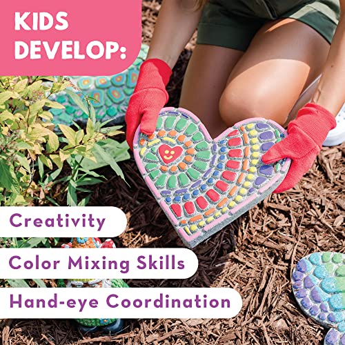 MindWare 13818688 Paint Your Own Stepping Stone Heart, Multicolour