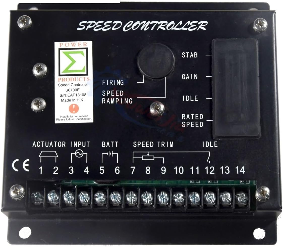 S6700E Generator Engine Speed Controller Governor Actuator Control Module Motor Panel Power Generator Accessories