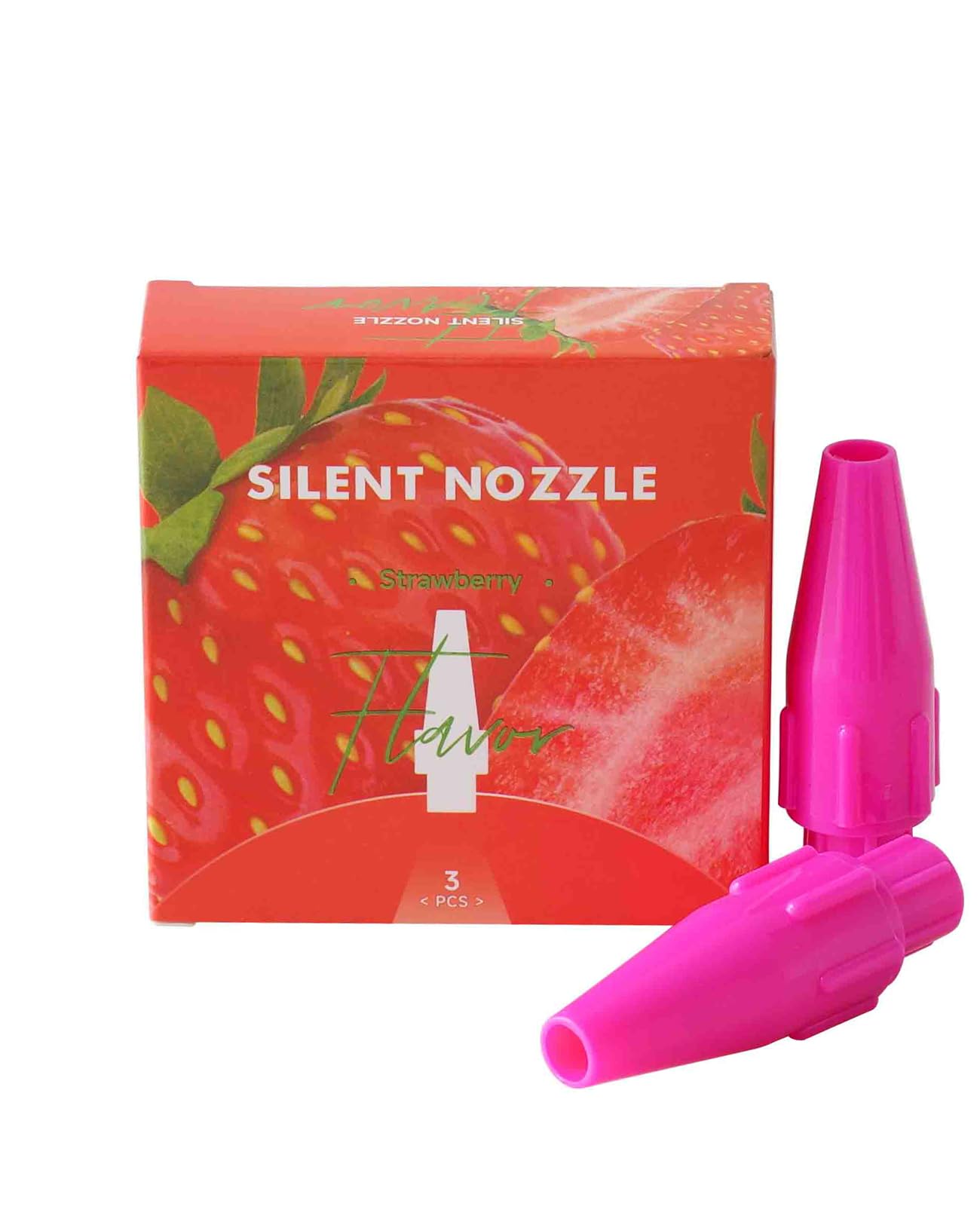 Strawberry Flavor Silent Nozzle Plastic Dispenser(3 Packs)