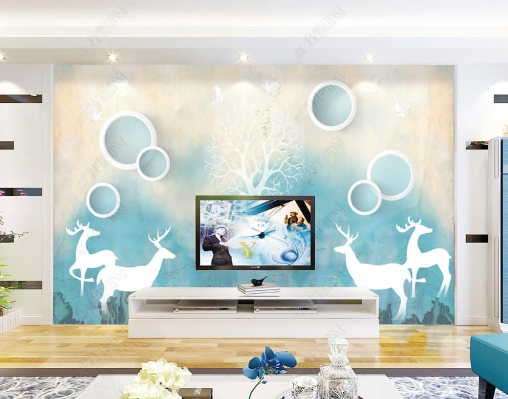 Papier peint intissé abstrait pour créer une ambiance moderne dans la chambre