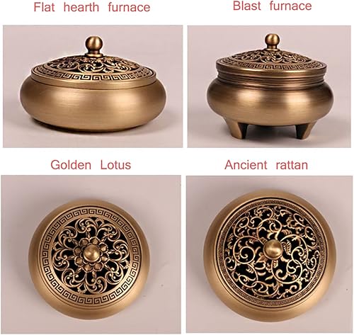 Miniatura 3 de HARTI Kit de fabricación de incienso de latón, 15 unidades/juego de herramientas de incensario fino, torre de reflujo, moldes de cono de incienso