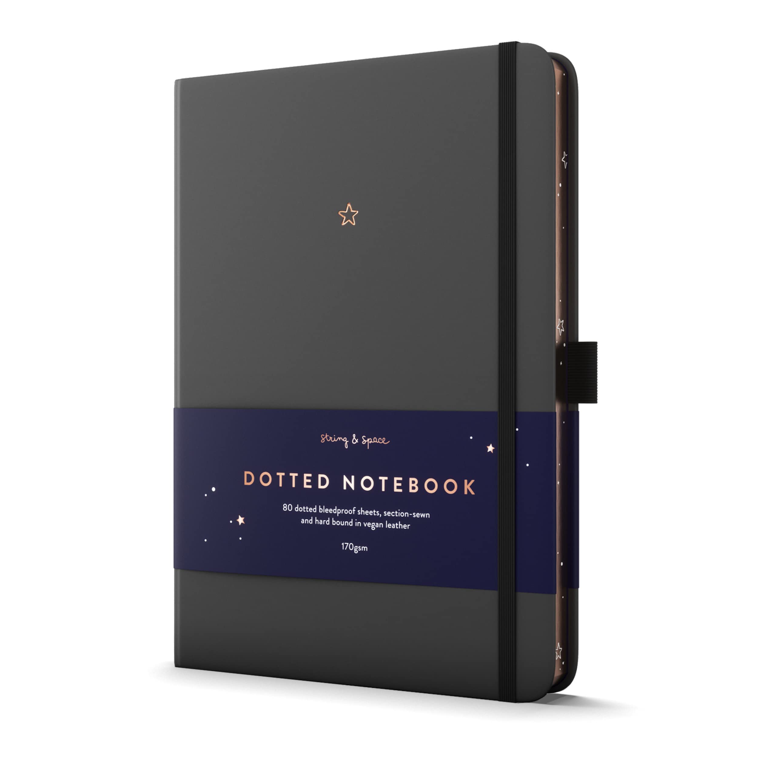 Bullet Dotted Journal by String and Space – Dot Grid Notebook, Dotted 170 GSM Paper – Kawaii Notebook, Handbound with Gift Box – 5.75 x 8.75