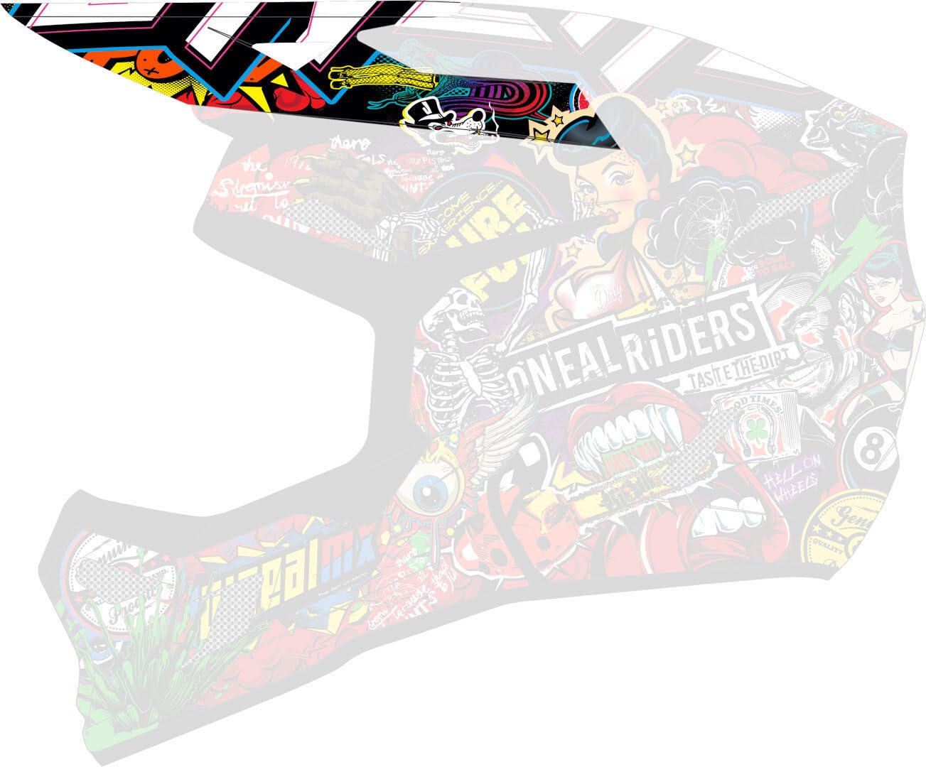 O'NEAL | Casco Motocross | MX Enduro | Calotta in ABS, standard di sicurezza ECE 22.06, Aperture di ventilazione per un raffreddamento ottimale | Casco 3SRS CRANK V.24 Junior | Junior | Multi