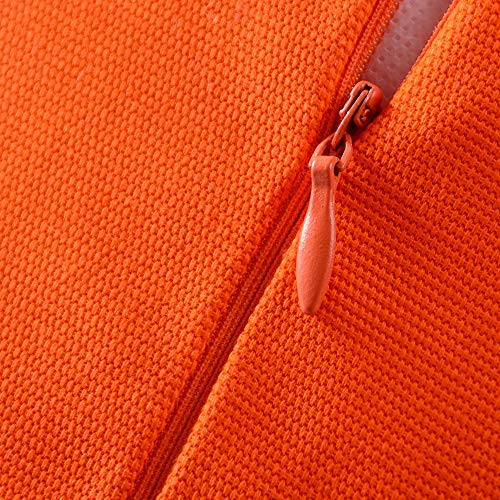 Jwh 3D Flower Throw Pillow Covers Decorative Aesthetic Sunflower Accent Pillow Case Round Cushion Handmade Pillowcase For Bed Couch Bedroom Office 14 Inch Orange #TOP2