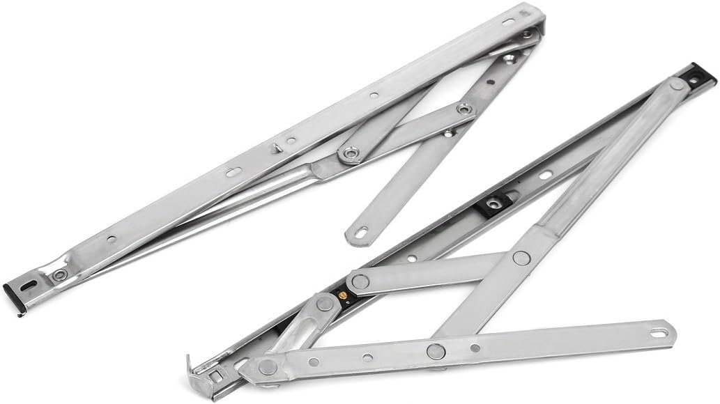 304 Stainless Commercial Door Hardware Steel 16-inch Casement Window Hinge 4 Door Hinges Bar 2pcs