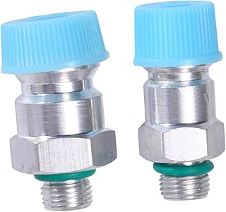 POPETPOP R134a Gas Nozzle for Refrigeration Universal Car Air Conditioner High-low Pressure Coupler Quick Auto Recharge Random