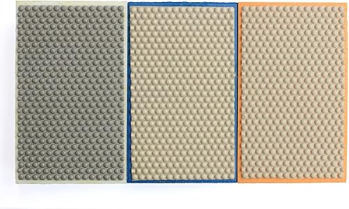 Miniatura 4 de Almohadillas de pulido a mano de diamante, almohadillas con respaldo de espuma de esponja de 3.543 x 2.165 in, kit de bloques de lijado para