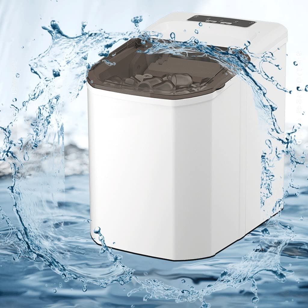 Fabricante de Hielo pequeño Mini Mini Mini Mini Retro Redondo de Hielo Fabricante de Cubos de Hielo