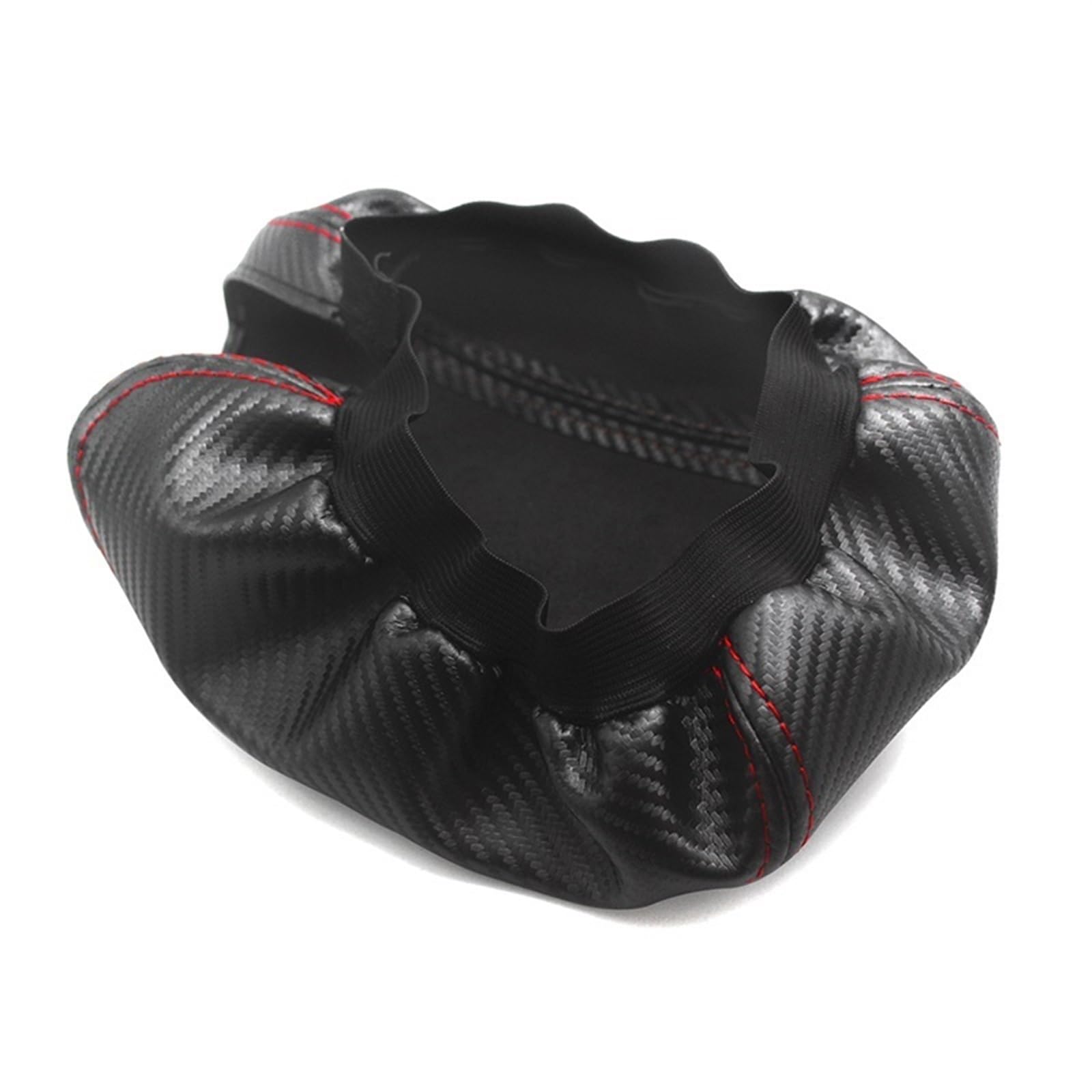 Auto-Armlehnen-Aufbewahrungsbox Für VW für Golf 6 2010 2011 2012 2013 Autoinnenraum Carbon Style Mikrofaser Leder Mittelarmlehne Abdeckung Trim(White line)
