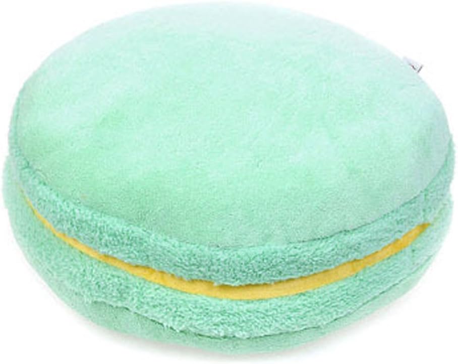 ChezMax Macaron Pillow Plush Back Bolster Cushion Microbead Throw Pillow Case Round Seat Cushion Home Decor Pillow for Sofa Bedroom Office Dormitory Car 14.5" Honeydrew Green