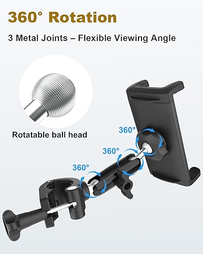 Miniatura 4 de Soporte para tablet para soporte de micrófono, soporte de aluminio ajustable de 360, soporte de teléfono para micrófono, compatible con iPad